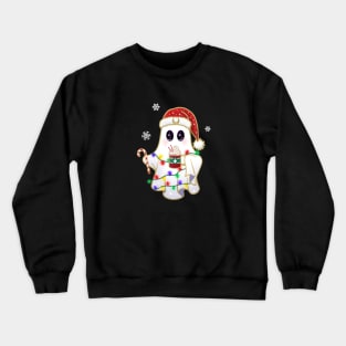 Holiday Ghost Peppermint Mocha Latte Crewneck Sweatshirt